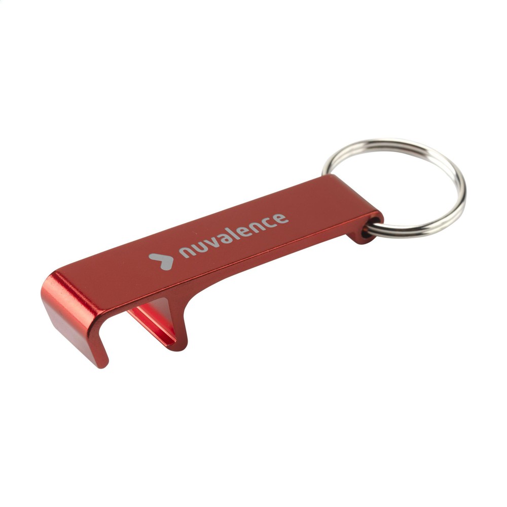 Alu Opener Phone Stand GRS Recycled - rood (± PMS 207C)