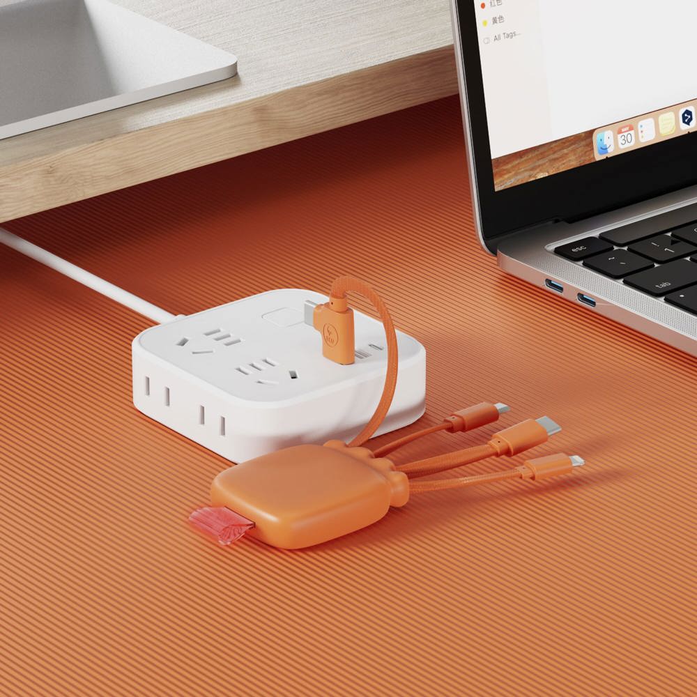 3192 | Xoopar Octopus Gamma 2 Powerbank met Bio Oplaadkabel 3000mAh 