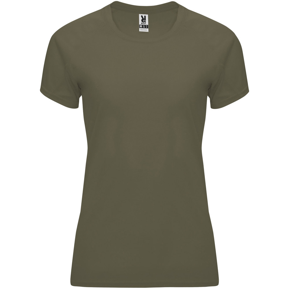 Bahrain 135 g/m² sportshirt met korte mouwen voor dames - Militair groen