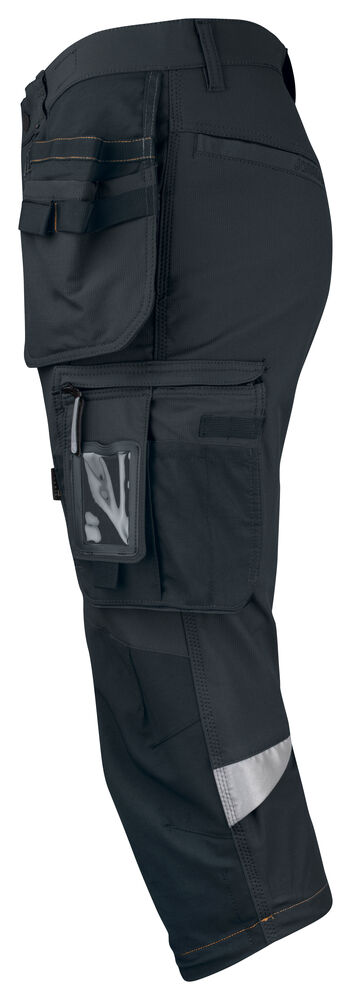 Jobman - 2195 Stretch Long Shorts HP Zwart/Zwart 124