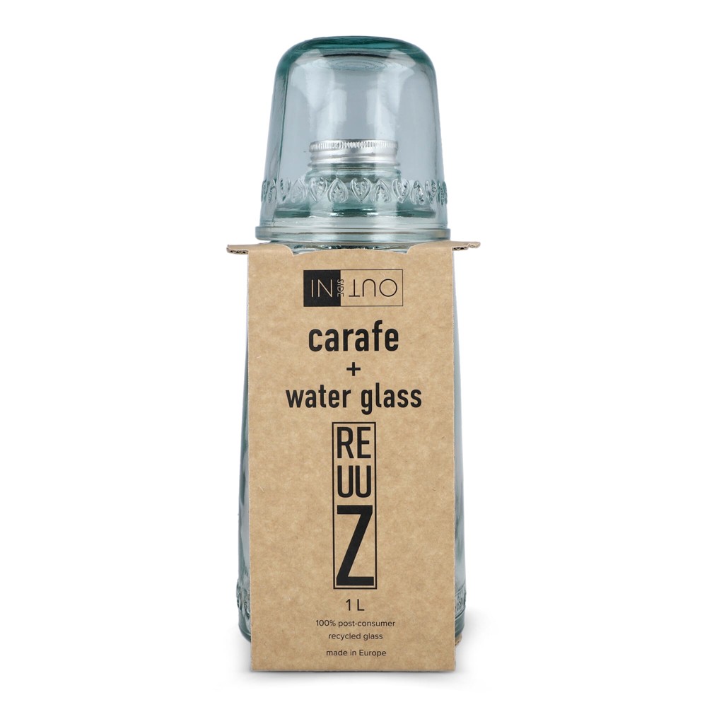 InSideOut Recycled Glass Drinking Set ReuuZ 1L