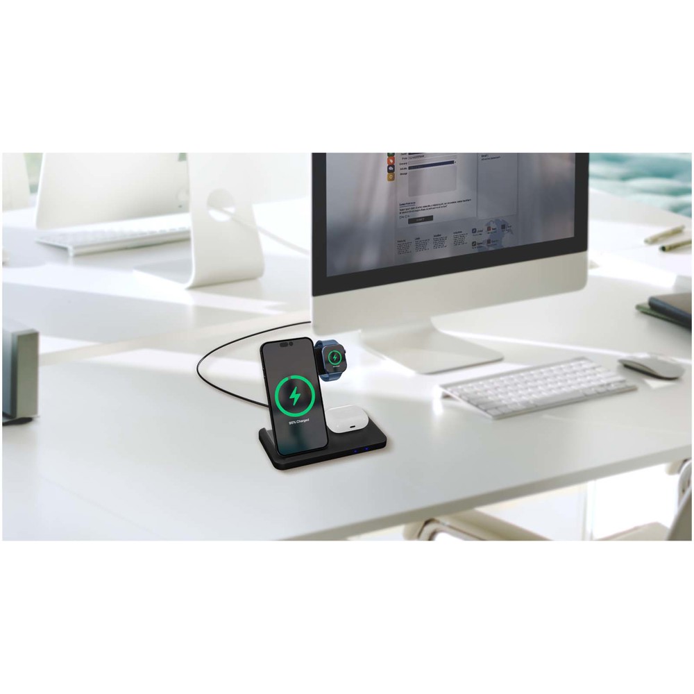 SCX.design W28 3-in-1 draadloos oplaadstation met telefoonstandaard