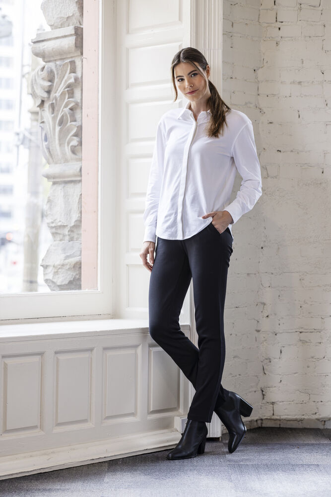 Cutter & Buck - Hedley Stretch Shirt Dames Zwart M