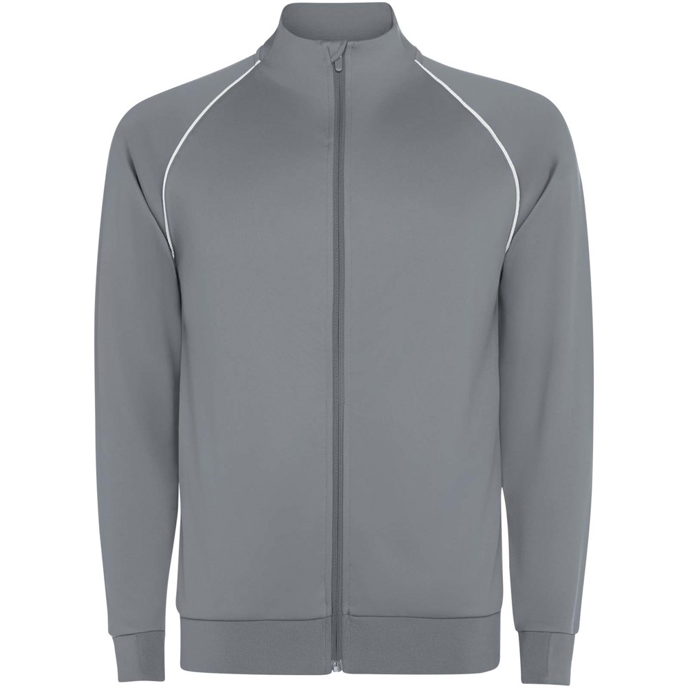 Valier herensweatshirt met doorlopende rits - Grijs