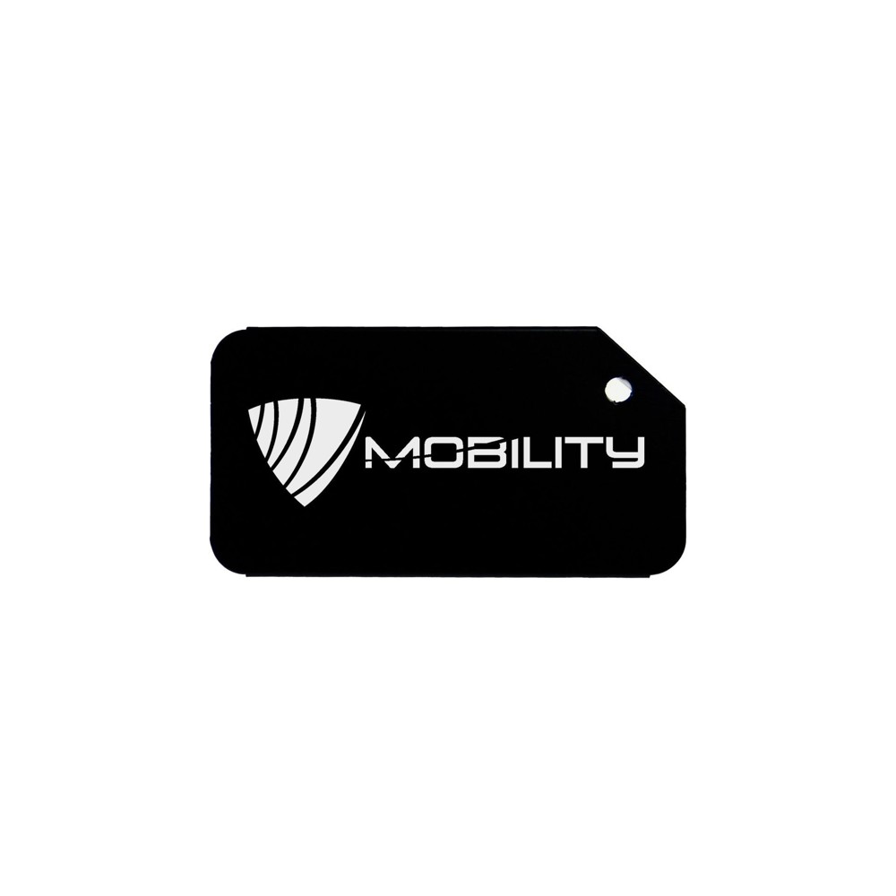 Luggage Tag Aluminium- Zwart