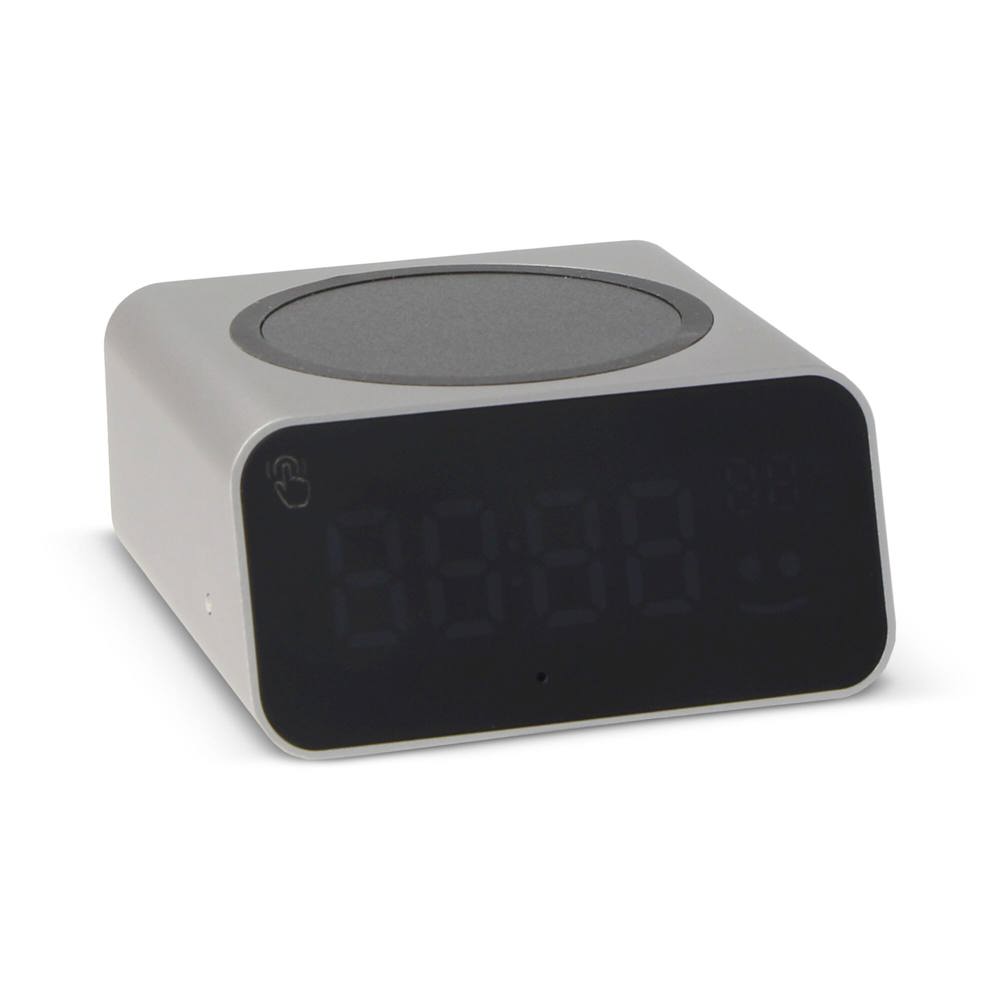Xoopar Reddi Charge PD klok met draadloze oplader - Licht Grijs