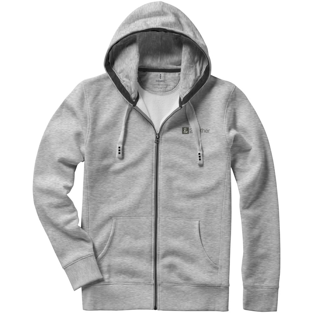 Arora 300 g/m² unisex hoodie met ritssluiting