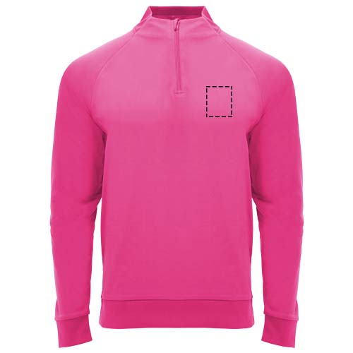 Epiro 200 g/m² sweatshirt met lange mouwen en kwartrits voor kinderen