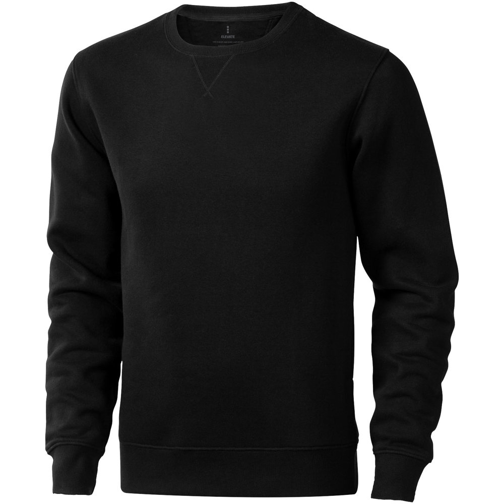 Arora 300 g/m² unisex sweater met ronde hals - Zwart