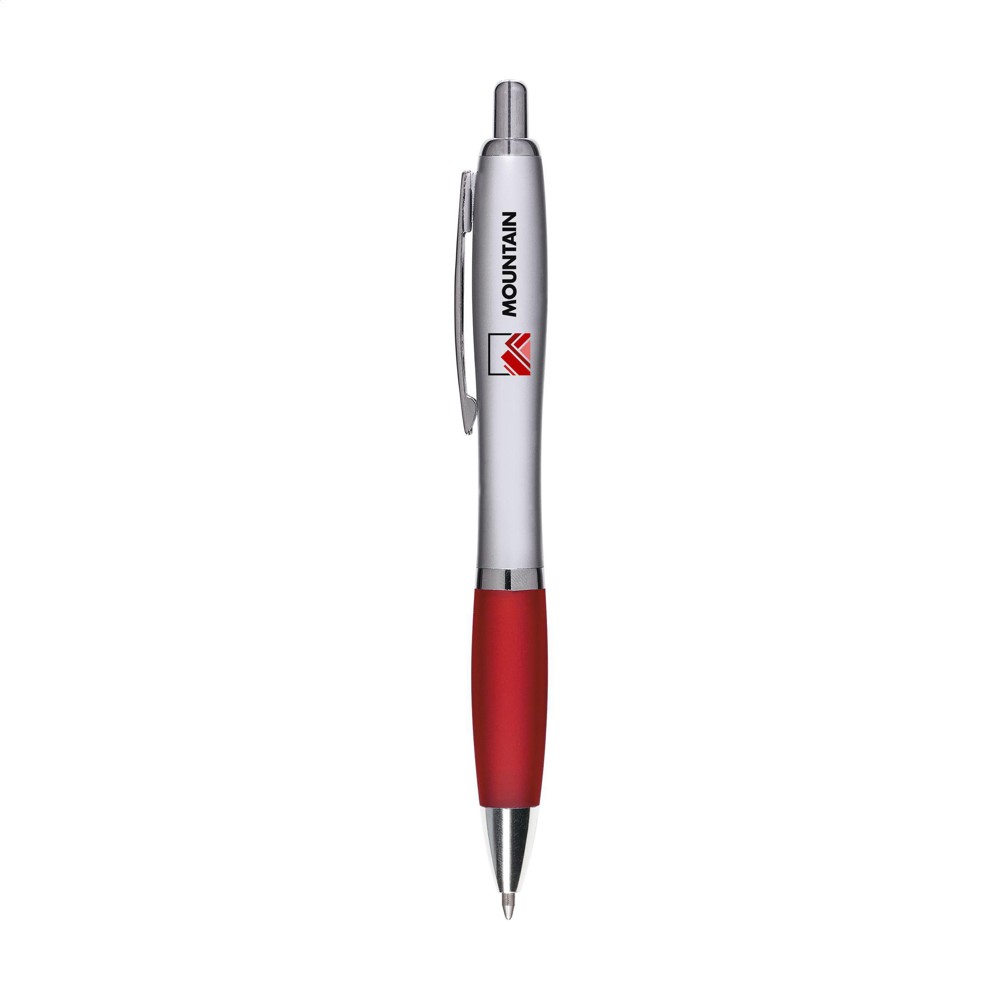 Athos Silver pennen - rood (± PMS 1805)