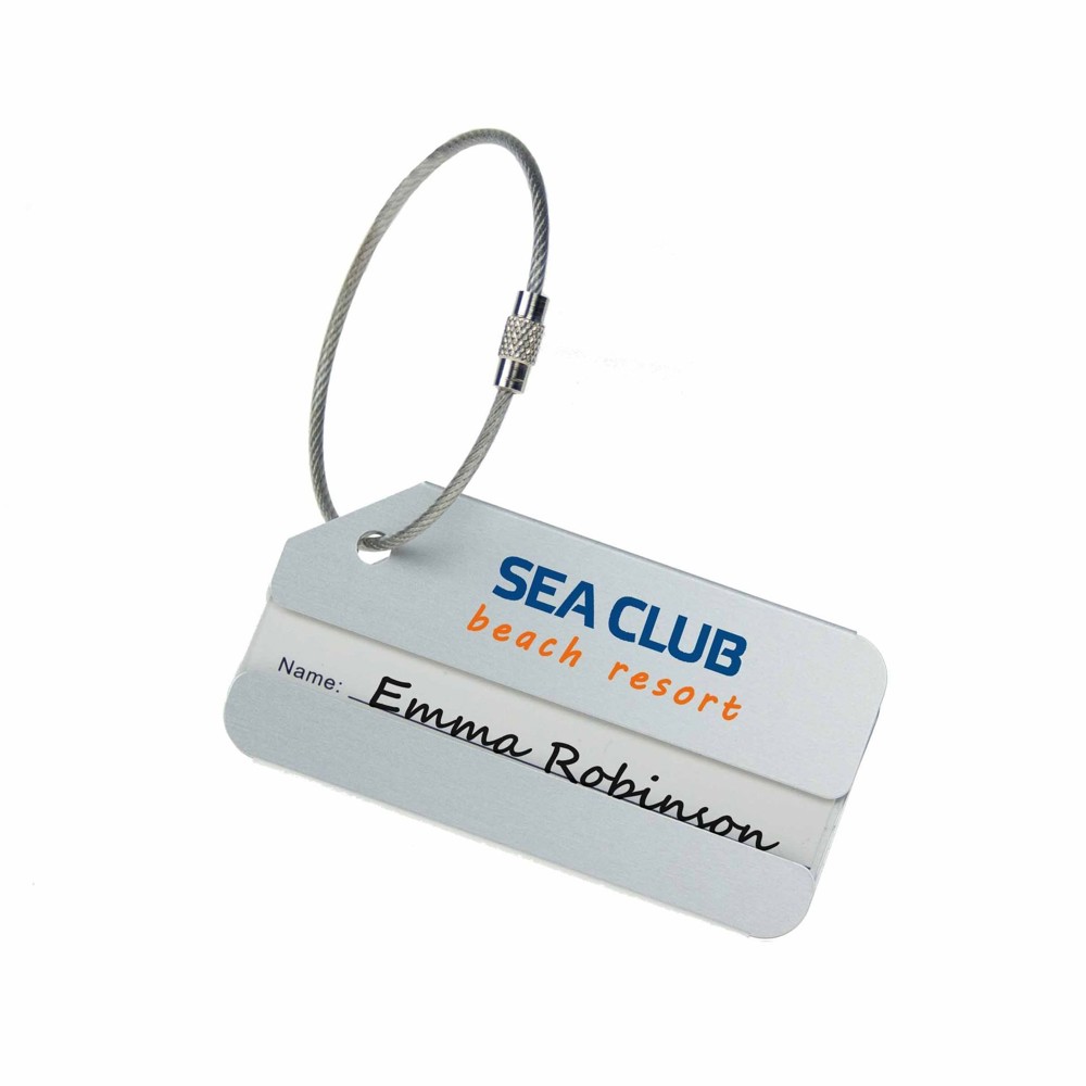 Luggage Tag Aluminium- Zilver