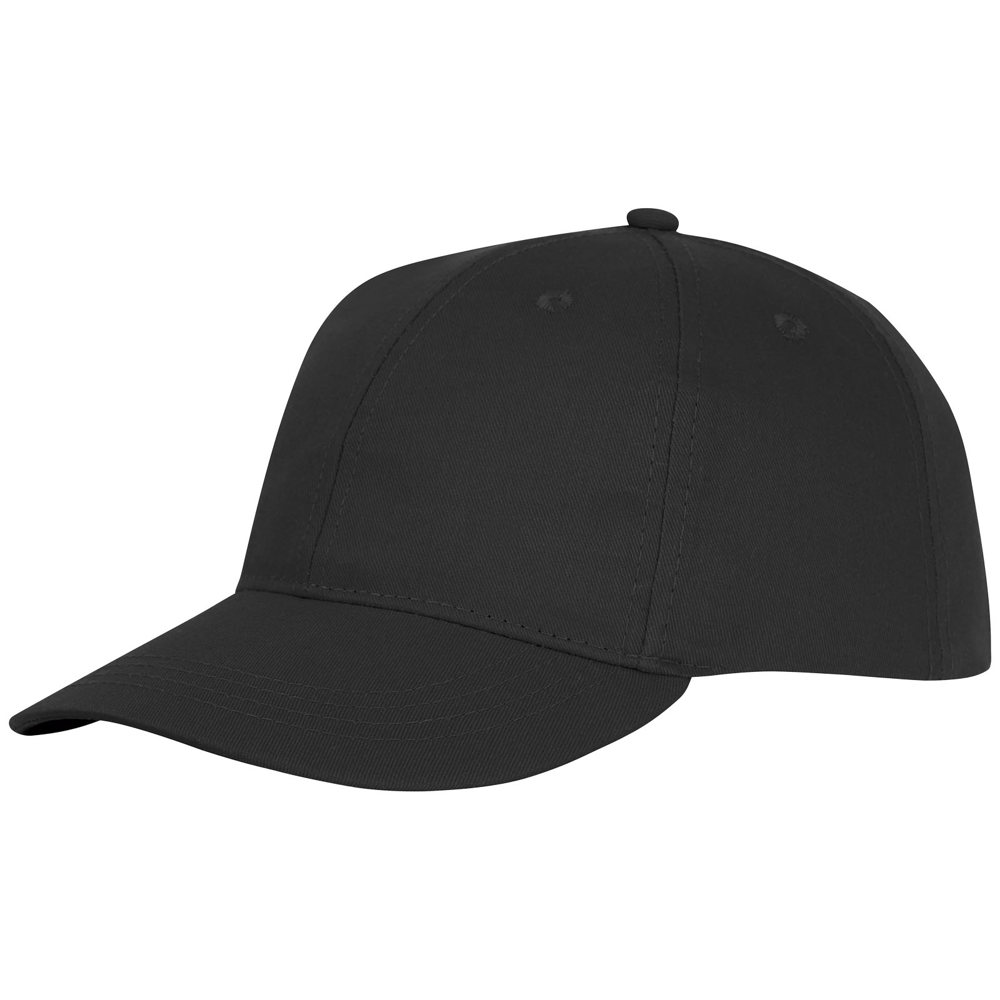 Ares 175 g/m² 6 panel cap - Zwart