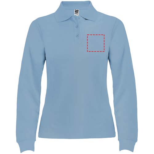 Estrella 220 g/m² damespolo met lange mouwen