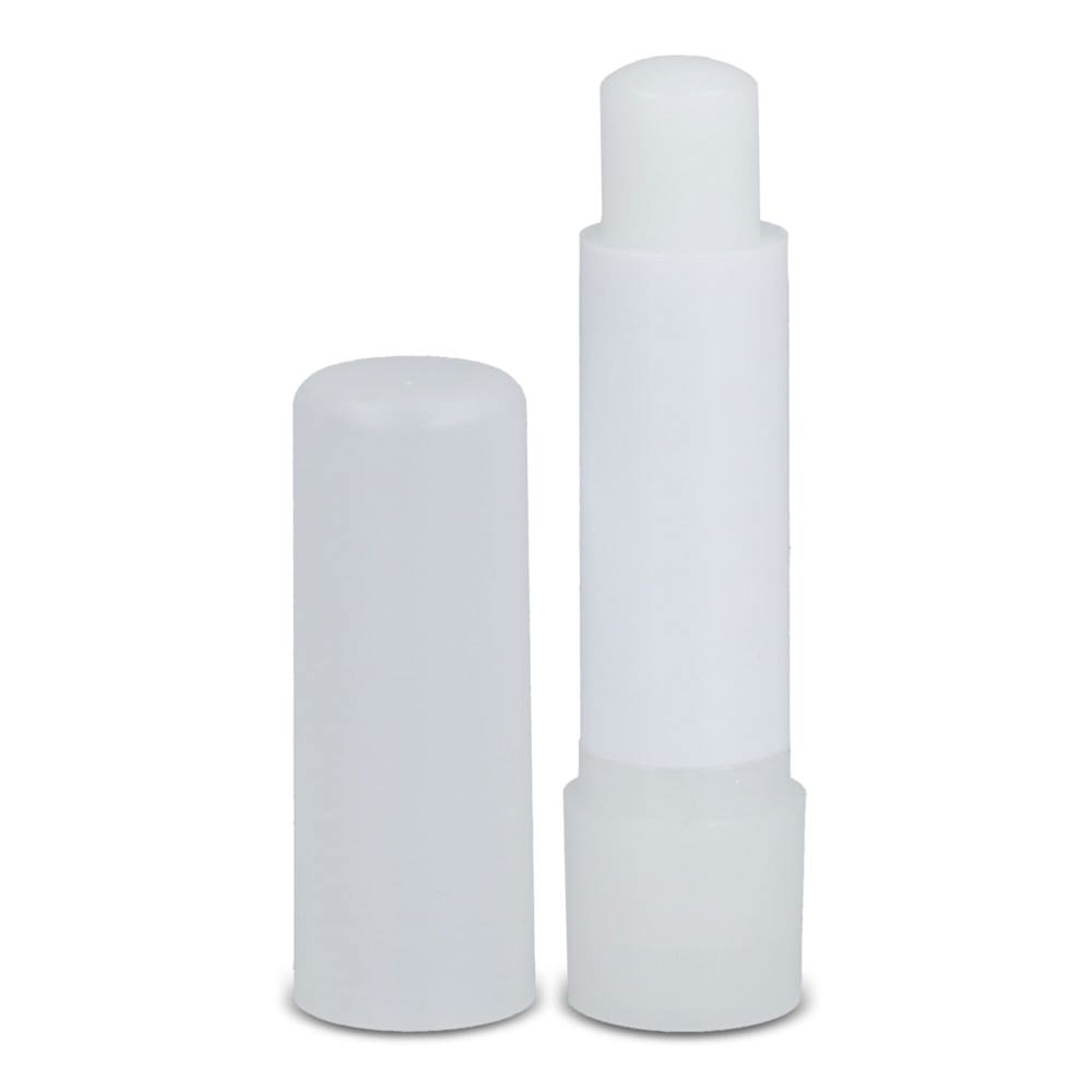 Klassieke lippenbalsemstick gerecycled materiaal - Ecru / Wit