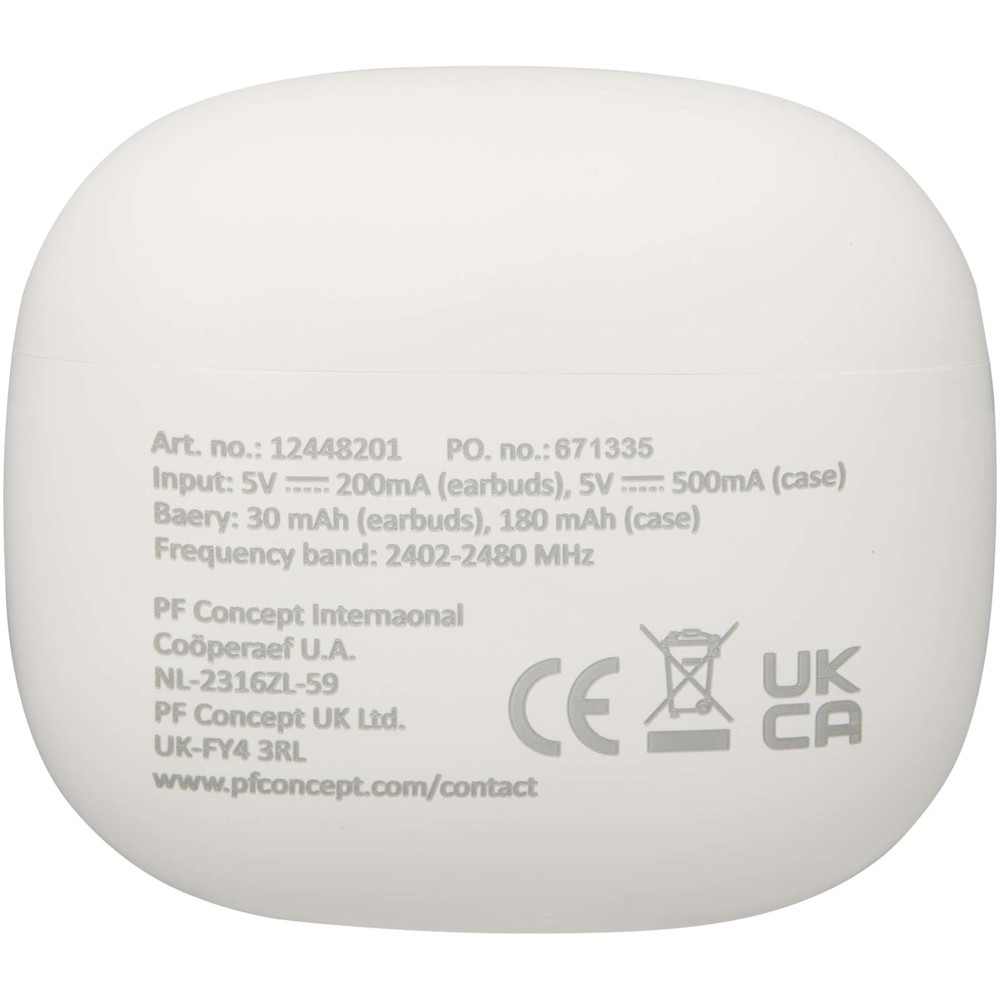 Alterf gerecycleerde plastic True Wireless Bluetooth®-oordopjes met siliconen oordopjes