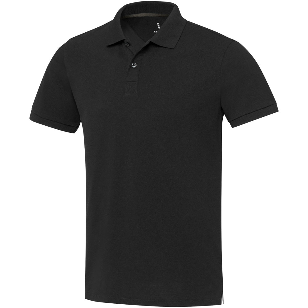 Emerald 200 g/m² unisex Aware™ gerecyclede polo met korte mouwen - Zwart