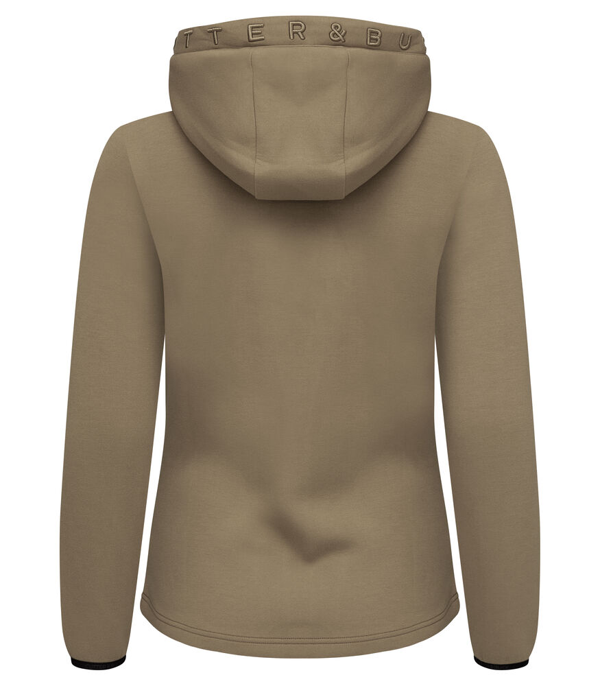 Cutter & Buck - Pemberton Hood FZ Dames Khaki XS