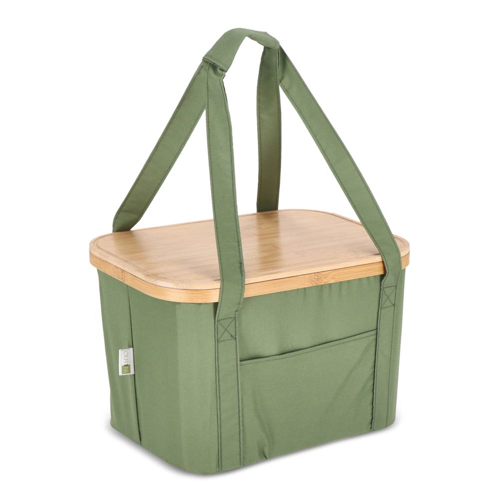 InSideOut Opvouwbare (koel) mand Sogne 38 x 26 x 25cm rPET - Olijfgroen