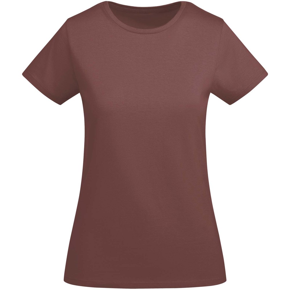 Breda 175 g/m² biologisch katoenen dames T-shirt met korte mouwen - Bleekrood