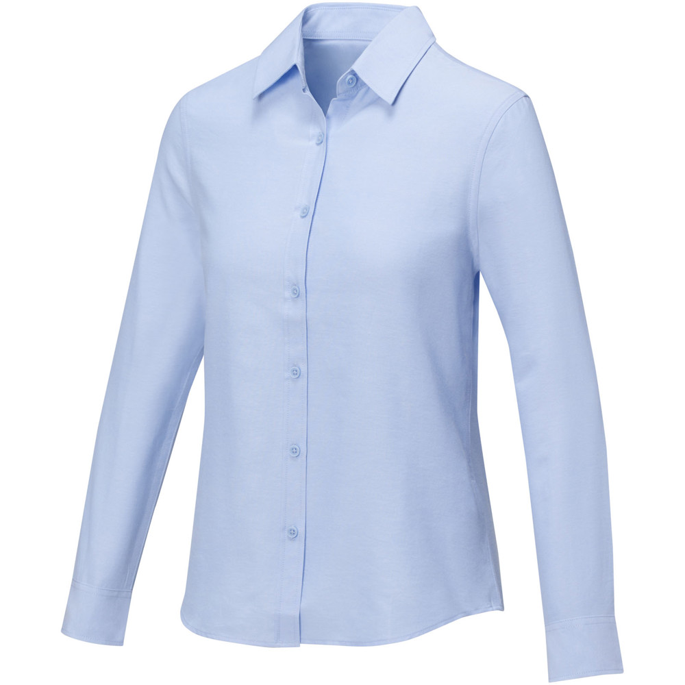 Pollux 130 g/m² damesoverhemd met lange mouwen - Lichtblauw