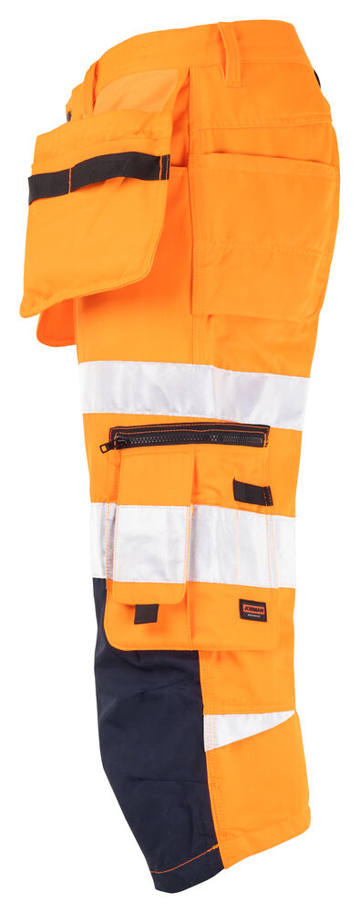Jobman - 2217 Hi-Vis Long Shorts Oranje/Navy 96