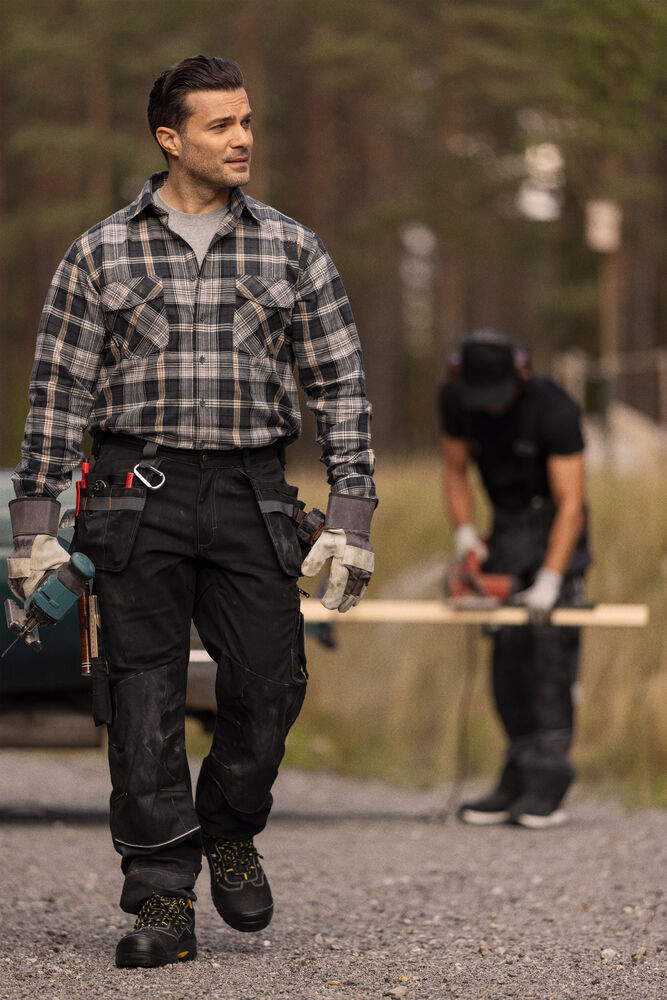 Jobman - 2191 Stretch Trousers HP Donkergrijs/Zwart 92