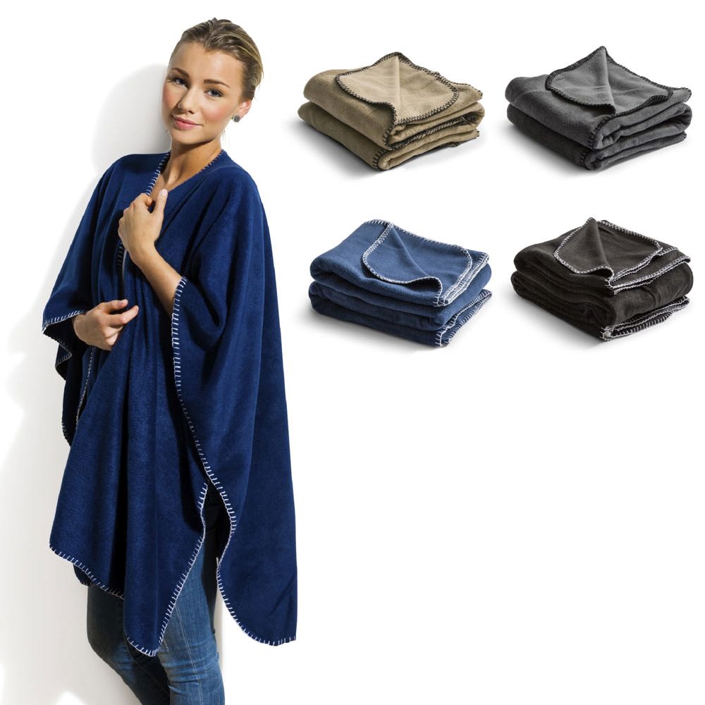 Nightingale fleece poncho 120x160 cm