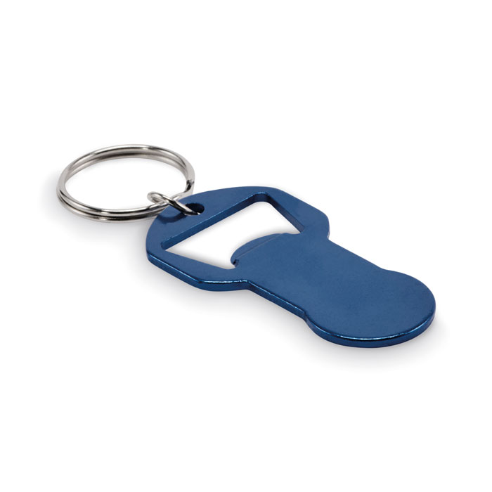 CLAVE - Alu sleutelhanger flesopener - Marineblauw