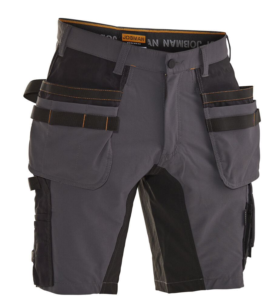 Jobman - 2196 Stretch Shorts HP Donkergrijs/Zwart C44