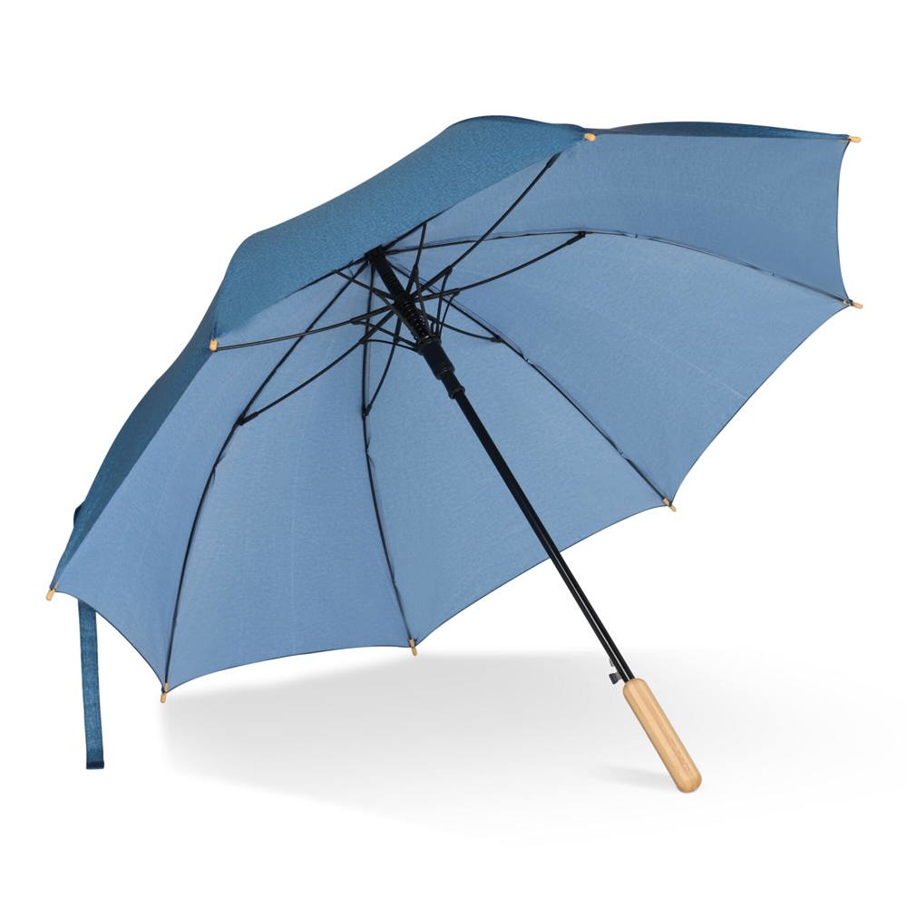 Stok paraplu 25” R-PET recht handvat auto open