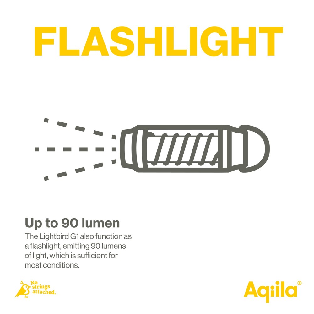 Aqiila Lightbird G1 Camping lamp en Zaklamp