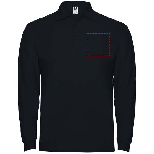 Estrella 220 g/m² herenpolo met lange mouwen