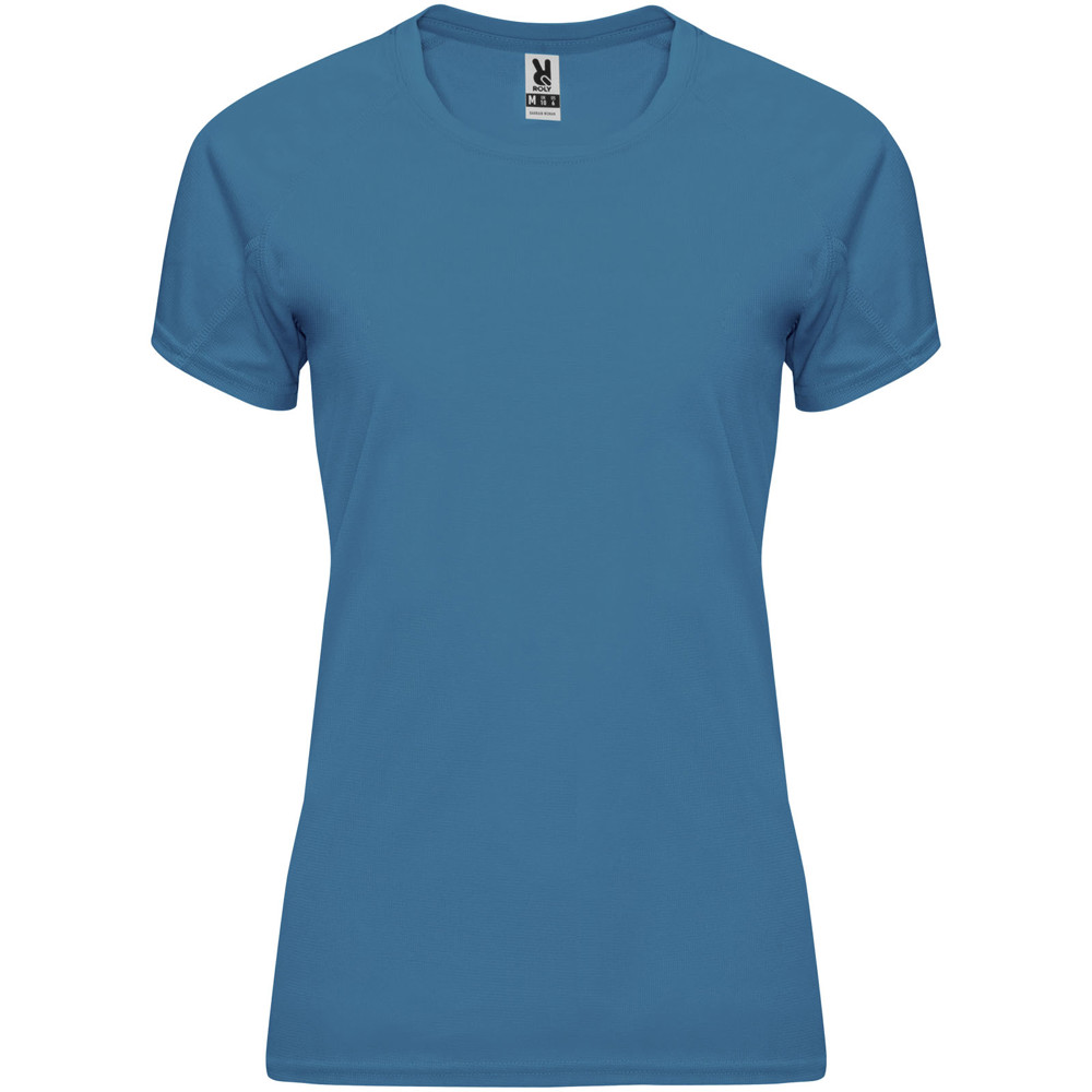 Bahrain 135 g/m² sportshirt met korte mouwen voor dames - Maanlichtblauw