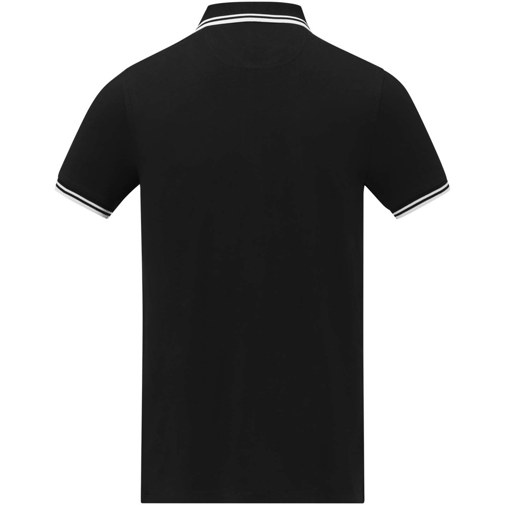 Amarago 200 g/m² tipping herenpolo met korte mouwen