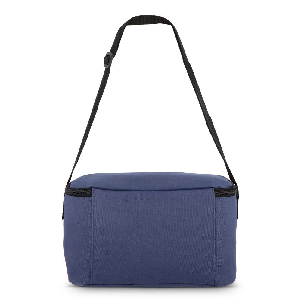600D gerecycled PET koeltas voor 6 blikjes 25 x 14.5 x 15.5 cm 5 L
