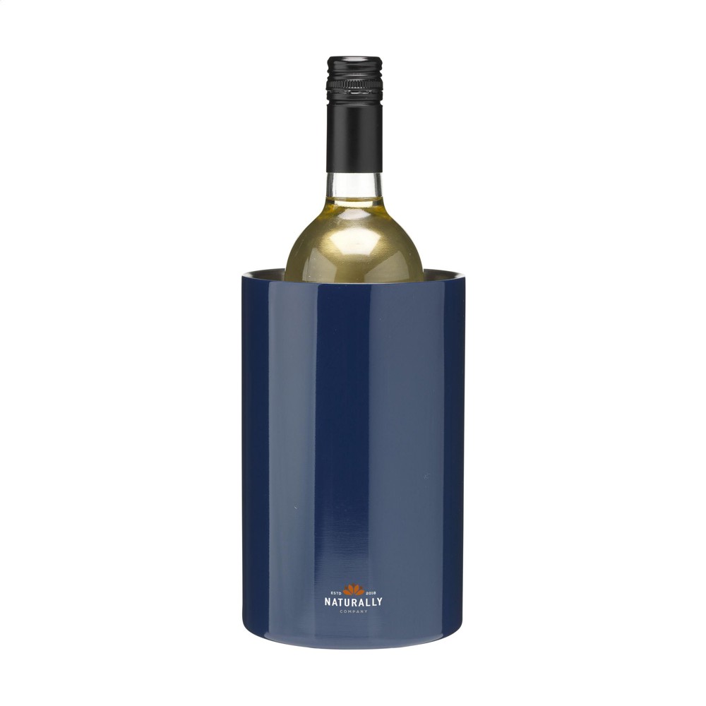 CoolSteel RCS Recycled Steel wijnkoeler - blauw (± PMS 2767)