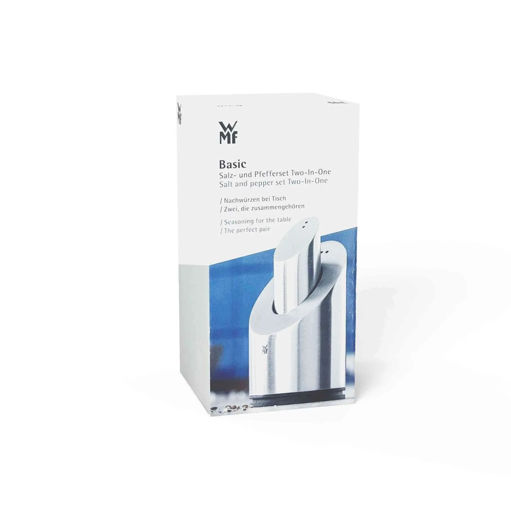 WMF Salt and Pepper Shaker Set Two in One- Zilver