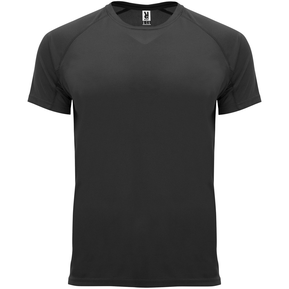Bahrain 135 g/m² sportshirt met korte mouwen voor heren - Zwart