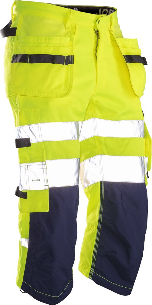 Jobman - 2217 Hi-Vis Long Shorts Geel/Navy C44