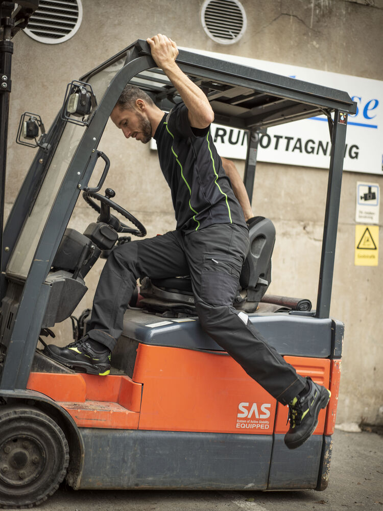 Jobman - 2194 Stretch Service Trousers Donkergrijs/Zwart 146