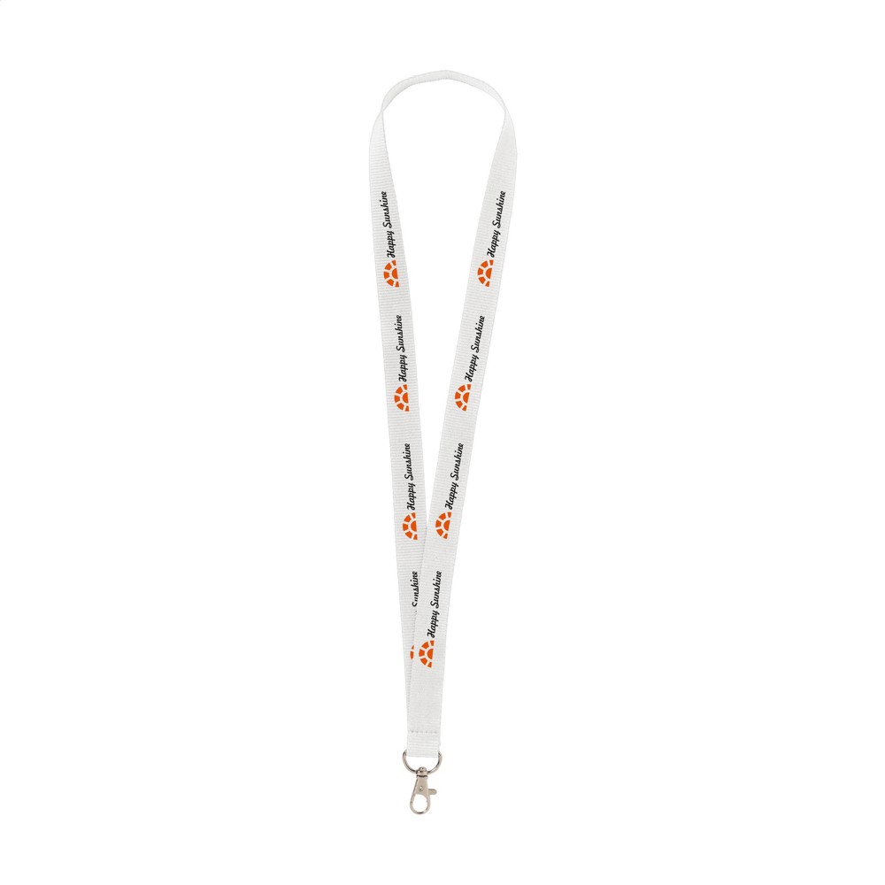KeyCord Budget 2 cm lanyard - wit (± PMS White)