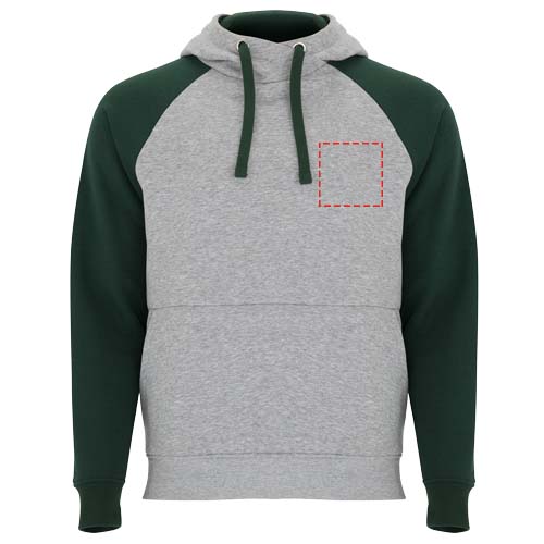 Badet 280 g/m² unisex tweekleurige hoodie
