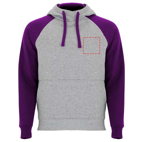 Badet 280 g/m² unisex tweekleurige hoodie