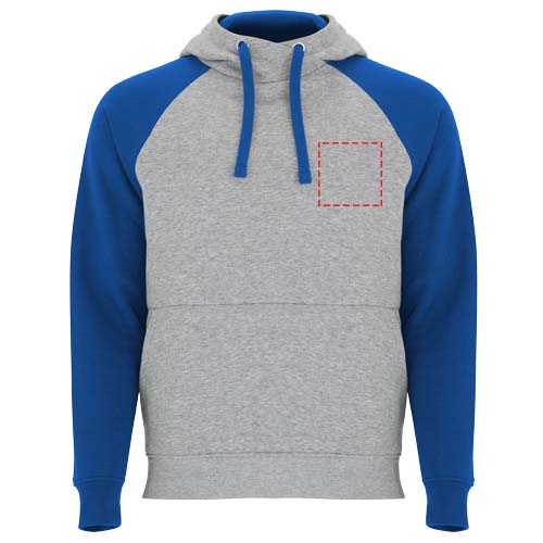 Badet 280 g/m² unisex tweekleurige hoodie