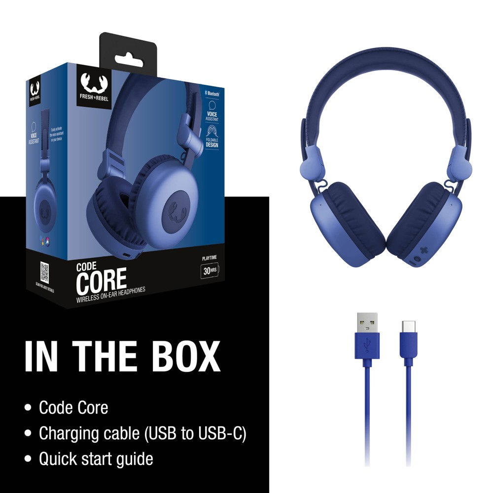 3HP1000 I Fresh 'n Rebel Code Core Draadloze on-ear koptelefoon 
