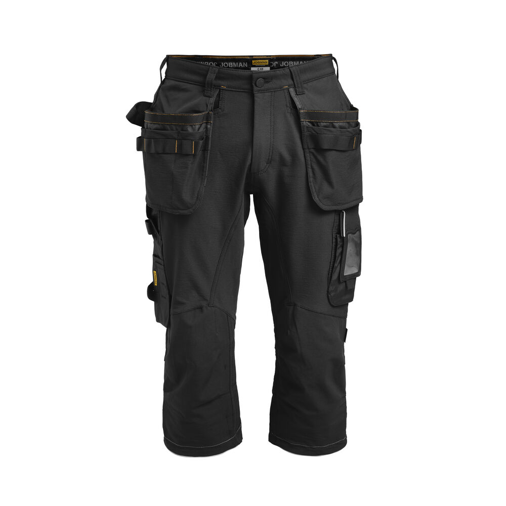 Jobman - 2195 Stretch Long Shorts HP - Zwart/Zwart