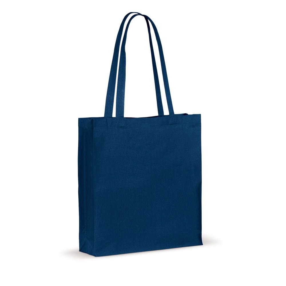 Schoudertas katoen OEKO-TEX® 140g/m² 38x10x42cm - Donkerblauw