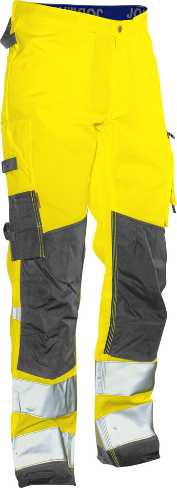 Jobman - 2221 Hi-Vis Service Trousers Star - Geel/Zwart