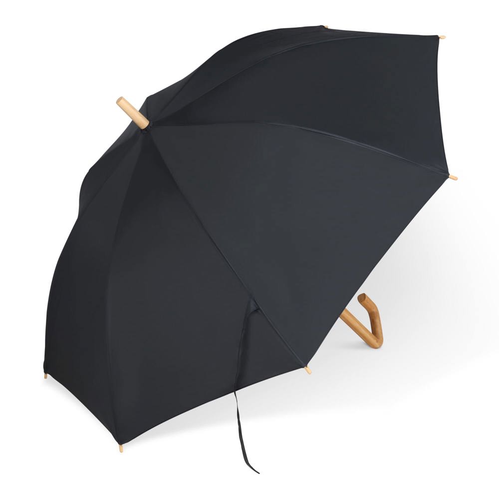 Stok paraplu 23” R-PET auto open - Zwart