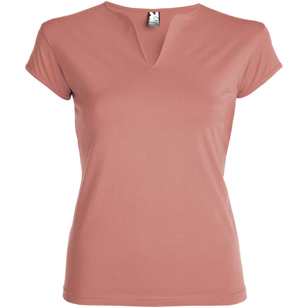 Belice 200 g/m² damesshirt met korte mouwen - Klei oranje